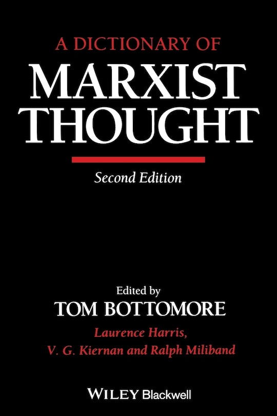 Couverture_A Dictionary of Marxist Thought