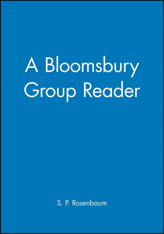 Couverture_A Bloomsbury Group Reader