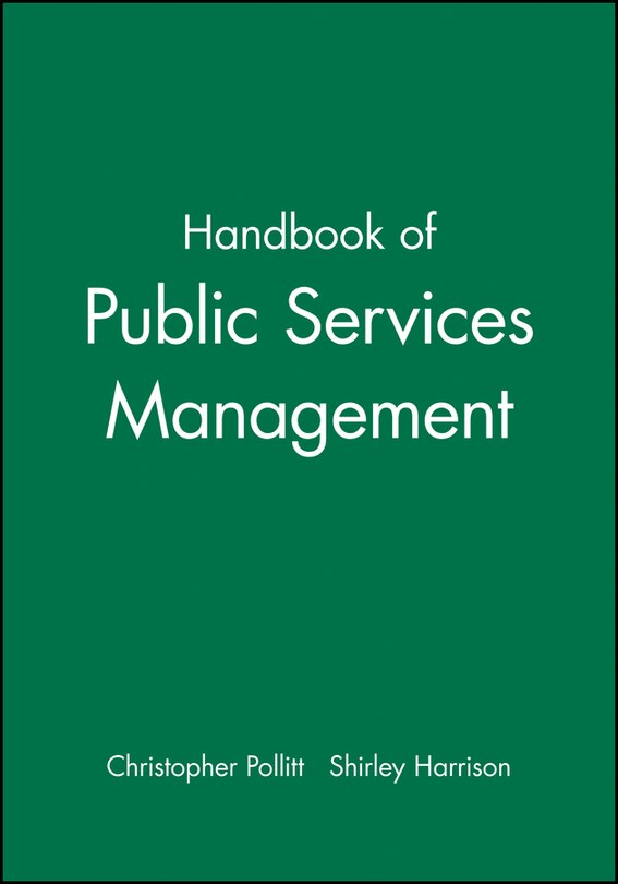 Couverture_Handbook of Public Services Management