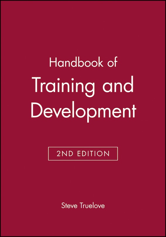 Front cover_Handbook of Training and Development