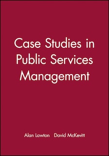 Front cover_Case Studies in Public Services Management