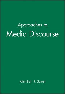 Front cover_Approaches to Media Discourse