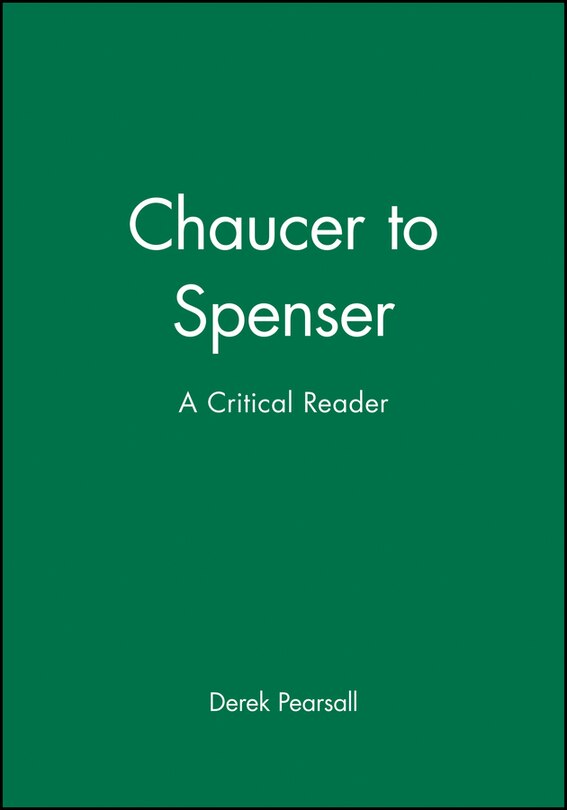 Front cover_Chaucer to Spenser