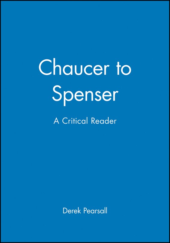 Front cover_Chaucer to Spenser