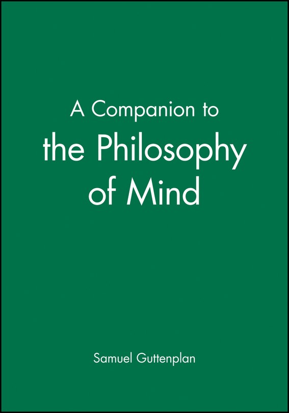 Couverture_A Companion to the Philosophy of Mind
