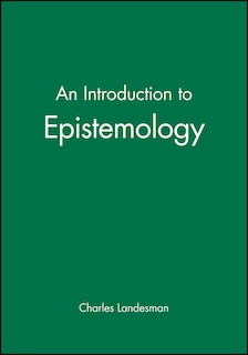 Couverture_An Introduction to Epistemology