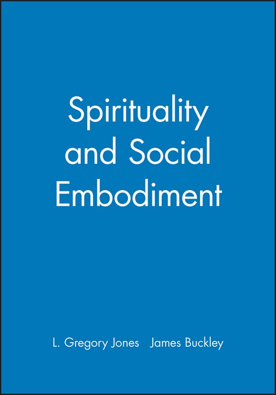 Front cover_Spirituality and Social Embodiment