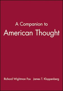 Front cover_A Companion to American Thought