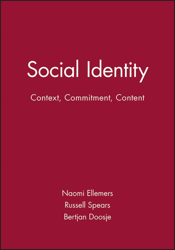 Couverture_Social Identity: Context, Commitment, Content