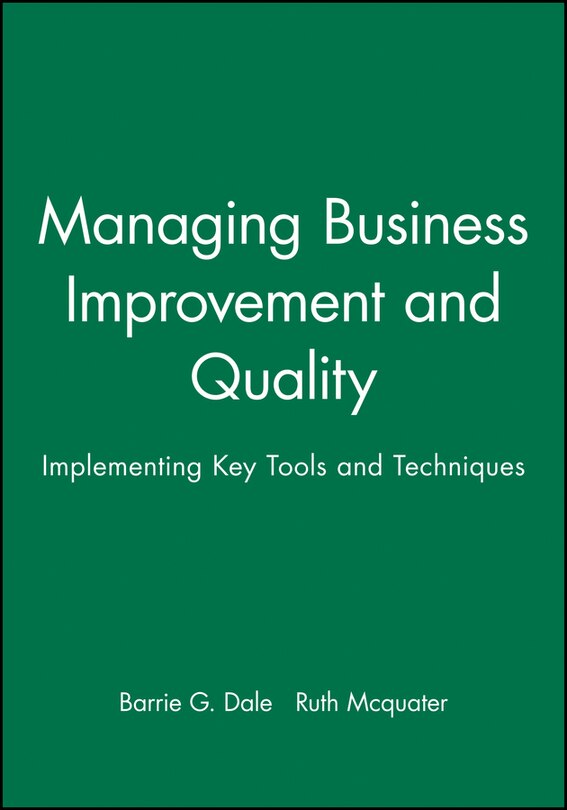 Front cover_Managing Business Improvement and Quality