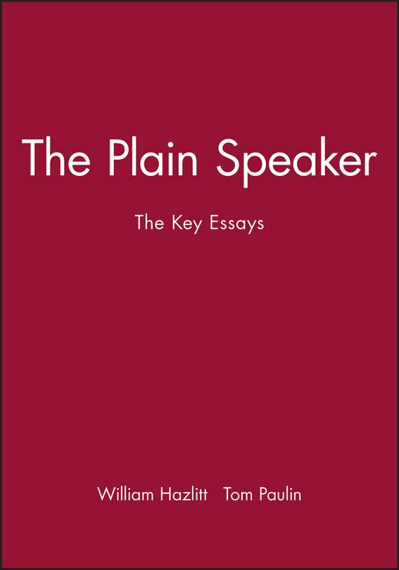Front cover_The Plain Speaker