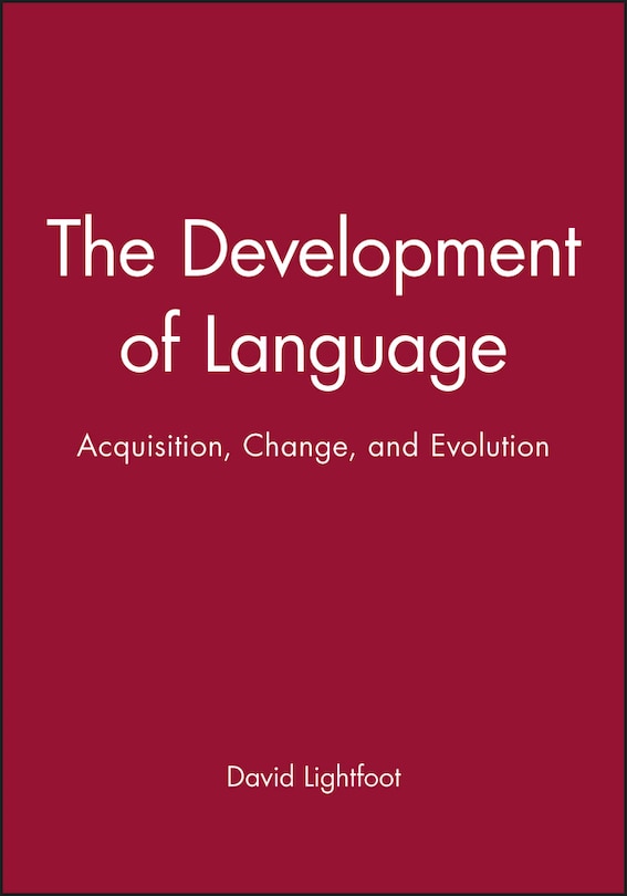 Couverture_The Development of Language