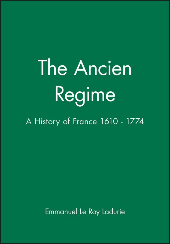 Couverture_The Ancien Regime