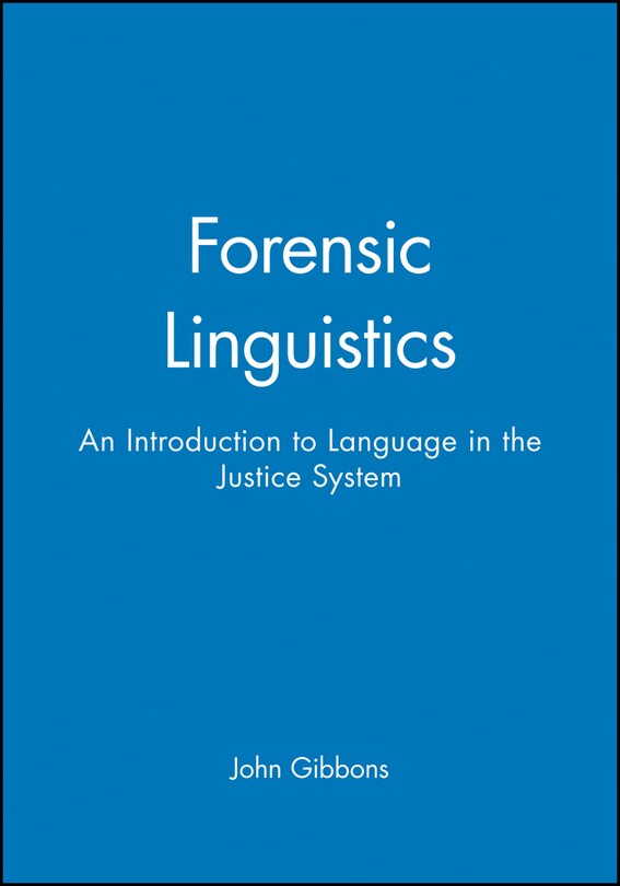 Couverture_Forensic Linguistics