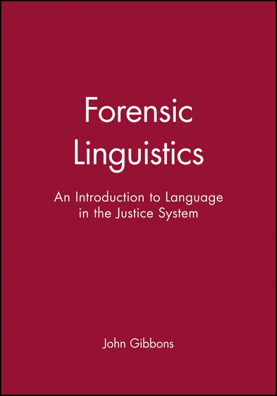 Front cover_Forensic Linguistics