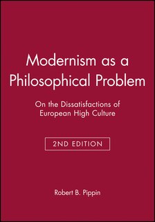 Front cover_Modernism as a Philosophical Problem