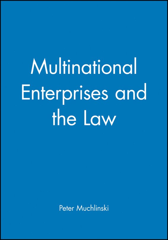 Front cover_Multinational Enterprises and the Law