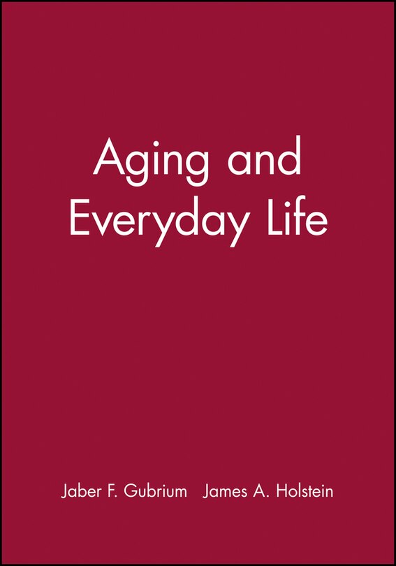 Couverture_Aging and Everyday Life