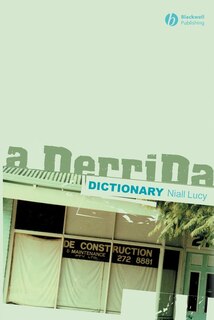 Front cover_A Derrida Dictionary