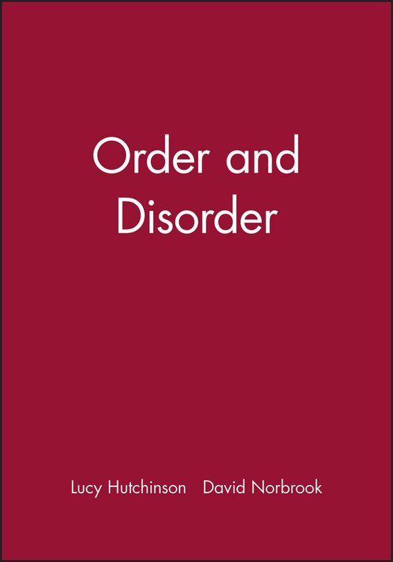 Front cover_Order and Disorder