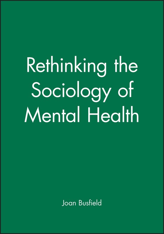 Couverture_Rethinking the Sociology of Mental Health