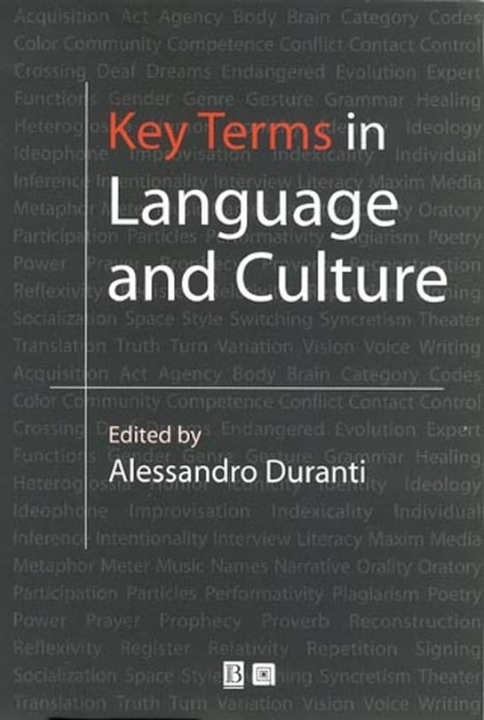 Front cover_Key Terms in Language and Culture