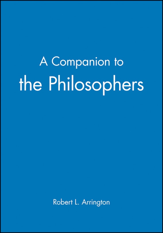 Couverture_A Companion to the Philosophers