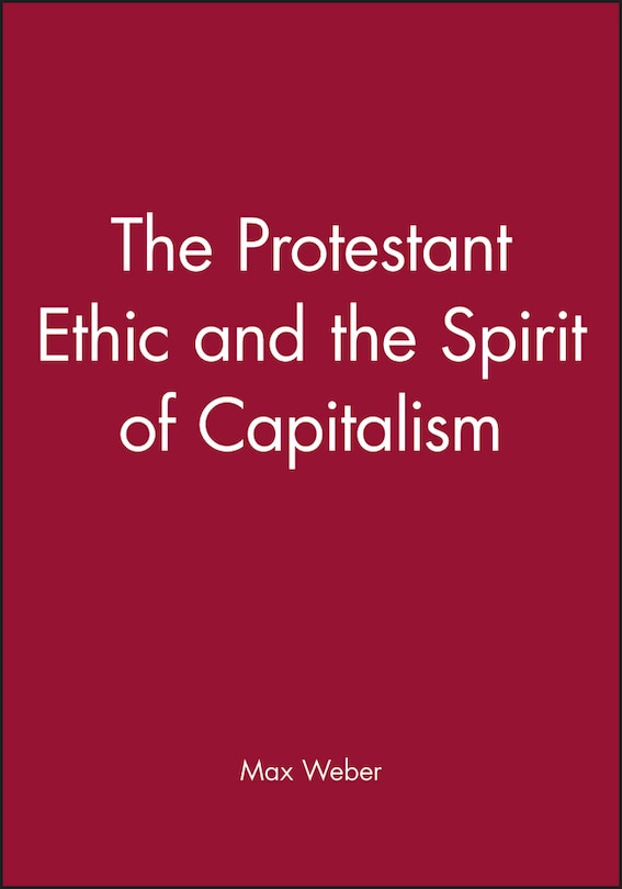 Front cover_The Protestant Ethic and the Spirit of Capitalism
