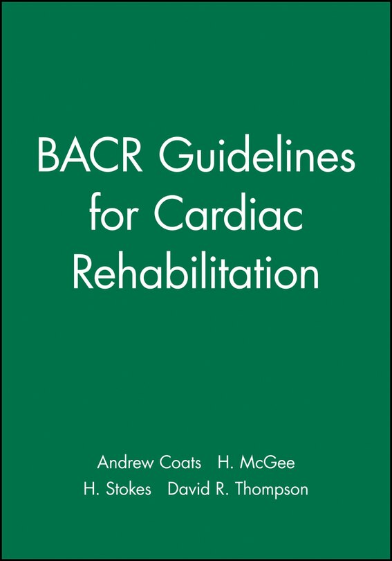 Couverture_BACR Guidelines for Cardiac Rehabilitation