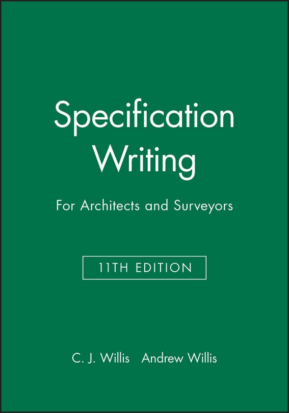 Front cover_Specification Writing
