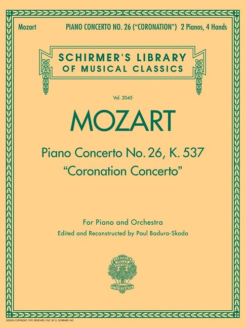 Couverture_Piano Concerto No. 26, K. 537 (Coronation Concerto)