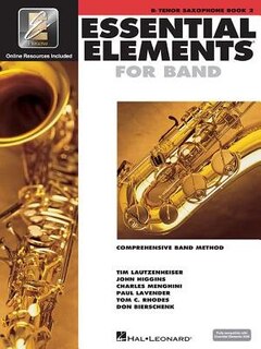 Couverture_Essential Elements for Band Bb Tenor Saxophone - Book 2 with EEi (Book/Online Audio)