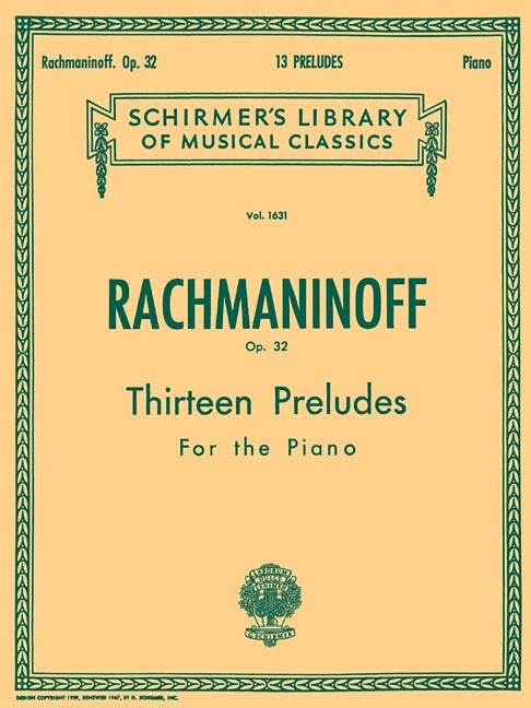 Front cover_13 Preludes, Op. 32