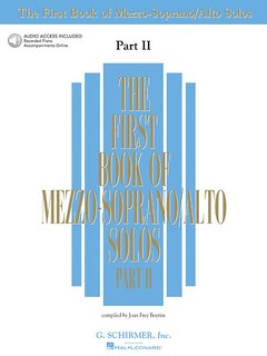 Couverture_The First Book of Mezzo-Soprano/Alto Solos - Part II