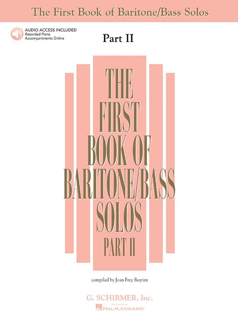 Couverture_The First Book of Baritone/Bass Solos - Part II