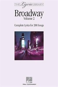 Front cover_The Lyric Library: Broadway Volume II
