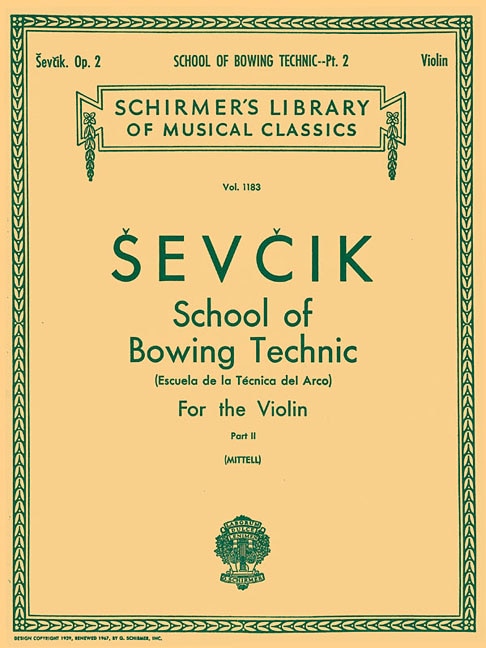 Front cover_School of Bowing Technics, Op. 2 - Book 2