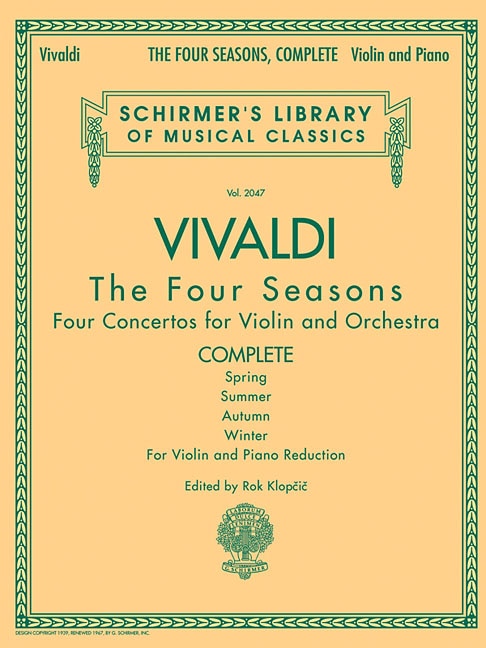 Front cover_Antonio Vivaldi - The Four Seasons, Complete