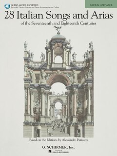 Couverture_28 Italian Songs & Arias Of The 17th & 18th Centuries - Medium Low, Book/online Audio