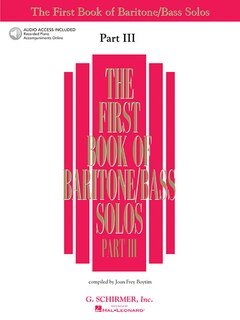 First Book of Baritone/Bass Solos - Part III
