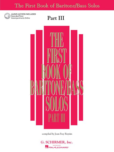 First Book of Baritone/Bass Solos - Part III