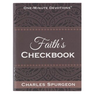 Front cover_One Minute Devotions Faith Checkbook Softcover
