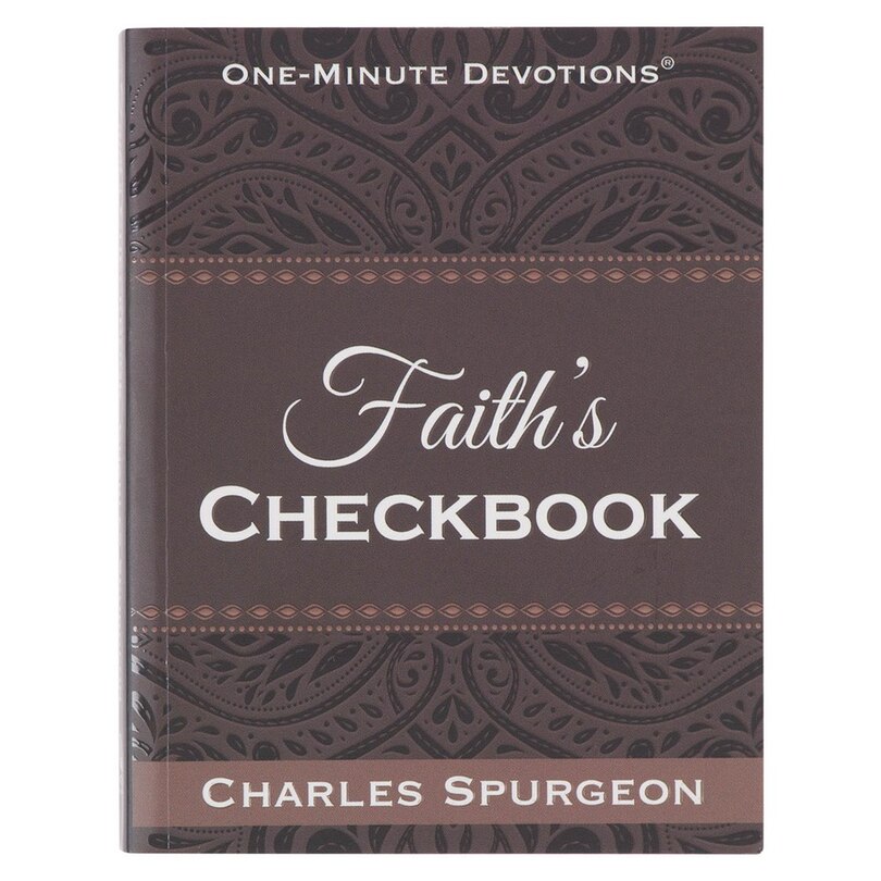 Front cover_One Minute Devotions Faith Checkbook Softcover