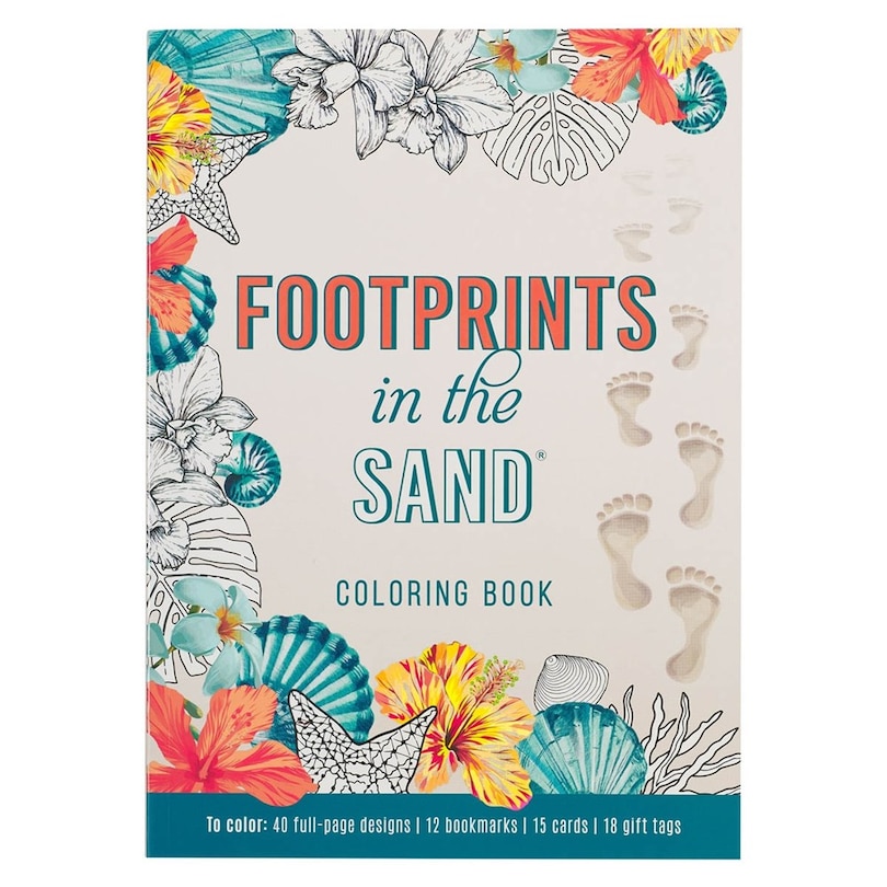 Front cover_Coloring Book Footprints in the Sand