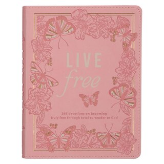 Couverture_Devotional Live Free Pink Faux Leather