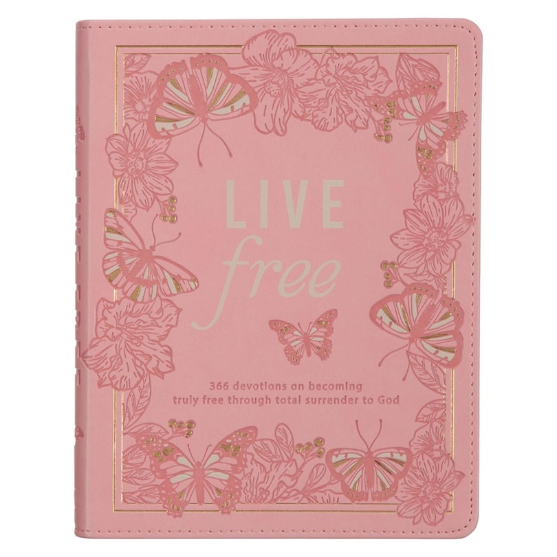 Couverture_Devotional Live Free Pink Faux Leather