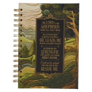 Front cover_Journal Spiral Tapestry The Lord is my Shepherd Ps. 23