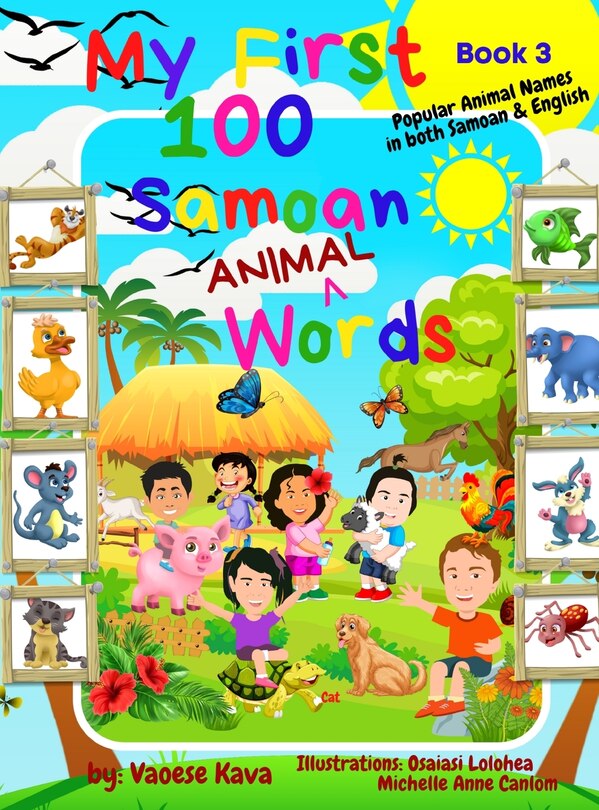 Front cover_My First 100 Samoan Animal Words - Book 3