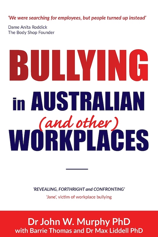 Couverture_Bullying in Australian (and Other) Workplaces