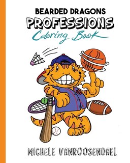 Front cover_Bearded Dragons Professions Coloring Book